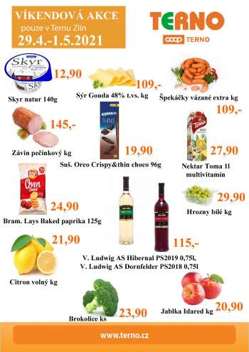 Leták coop TERNO - 29.4.2021 - 1.5.2021.