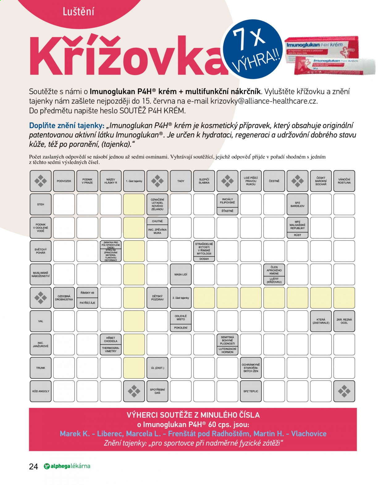 Leták Alphega lékárna - 1.5.2021 - 30.6.2021. Strana 24