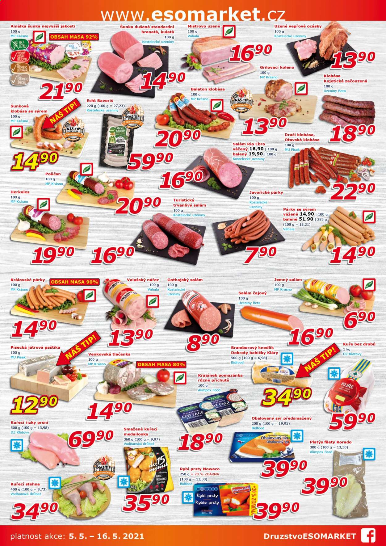 Leták ESO MARKET - 6.5.2021 - 16.5.2021. Strana 2