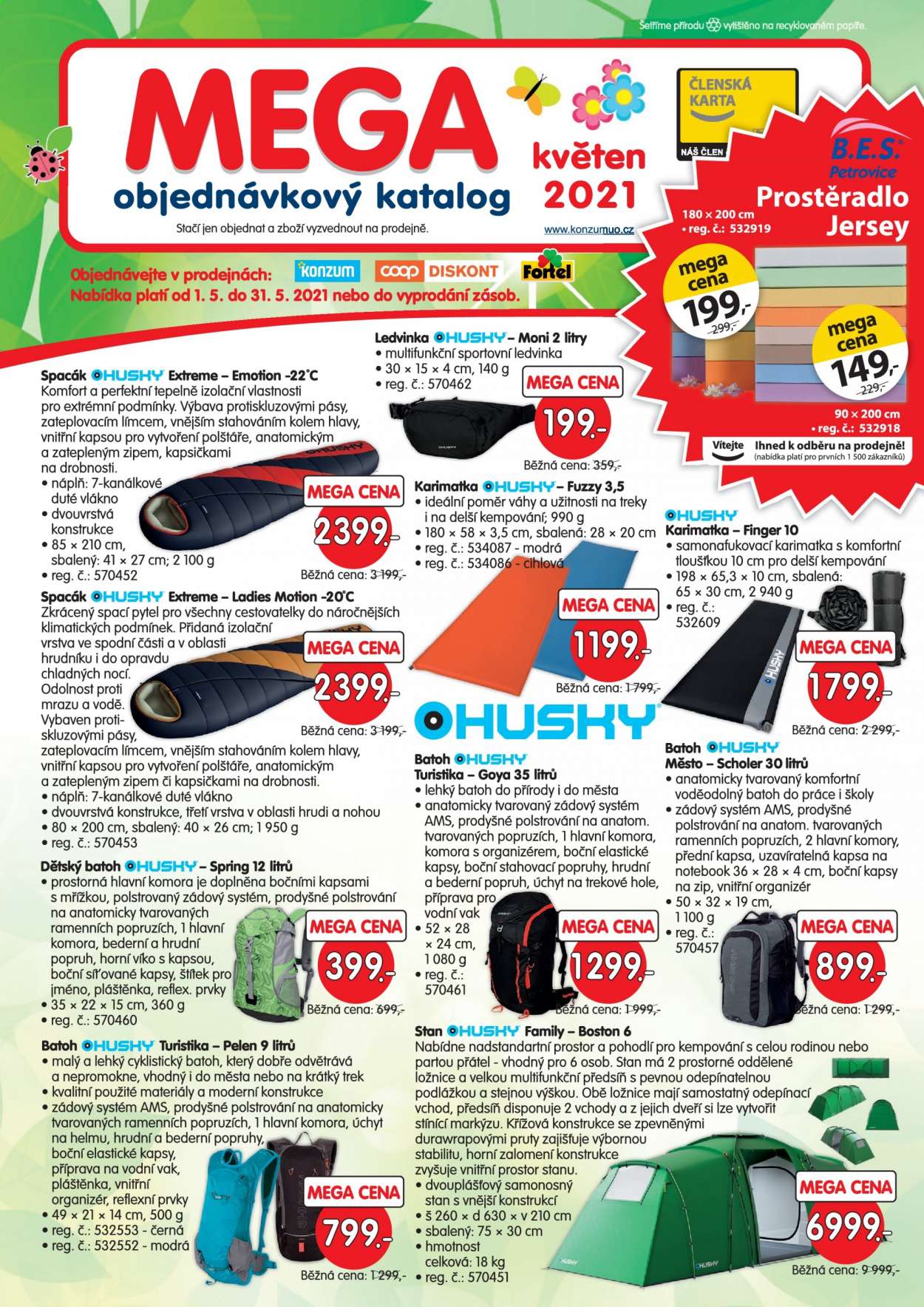 Leták Konzum - 1.5.2021 - 31.5.2021. Strana 1