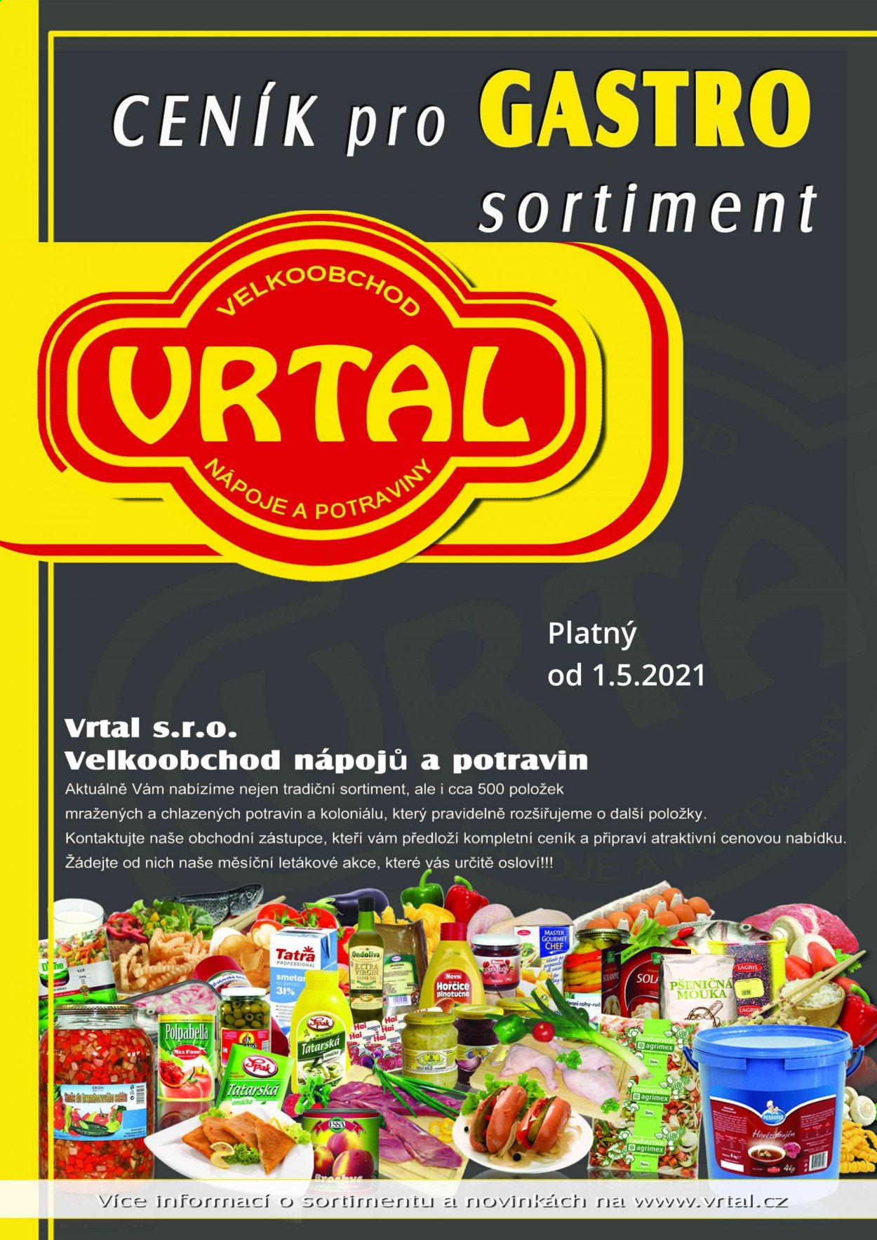 Leták Vrtal - 1.5.2021 - 31.5.2021. Strana 1