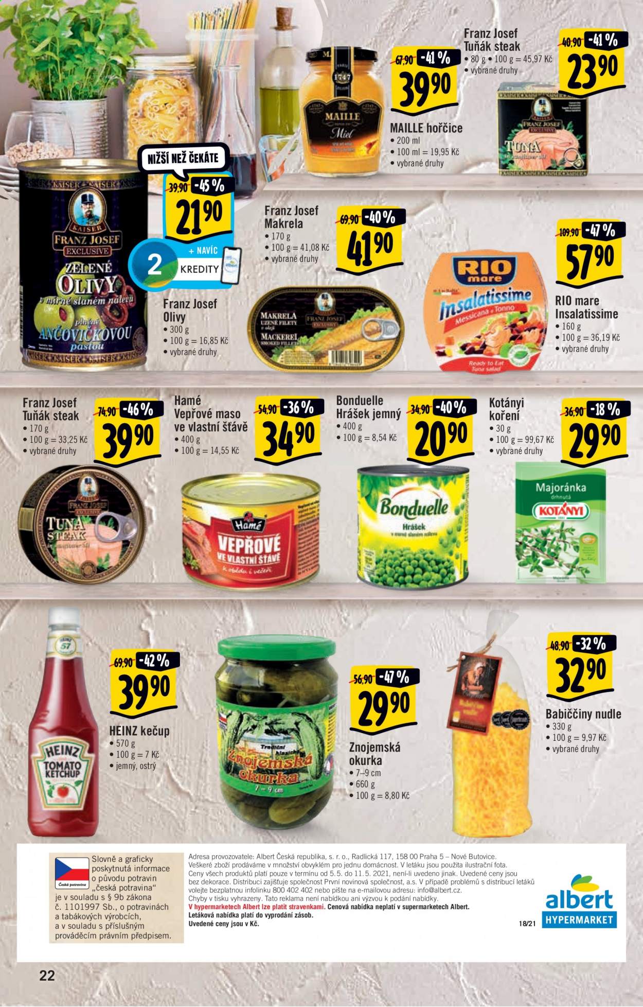 Leták Albert Hypermarket - 5.5.2021 - 11.5.2021. Strana 22
