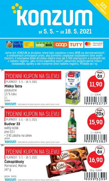 Leták Konzum - 5.5.2021 - 18.5.2021.
