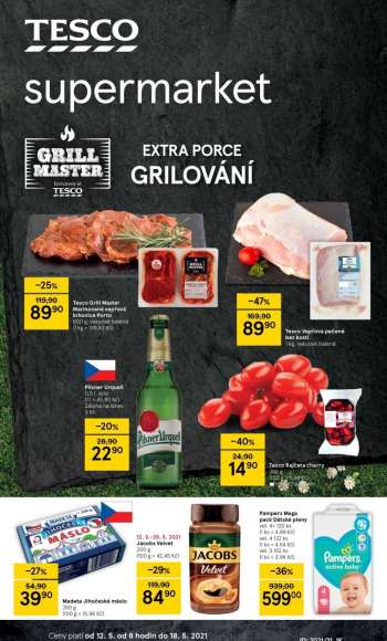 Leták TESCO supermarket - 12.5.2021 - 18.5.2021.