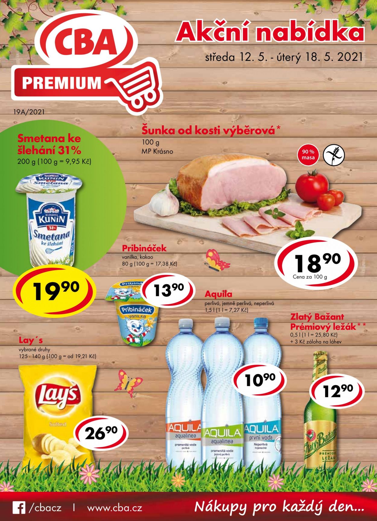 Leták CBA Premium - 12.5.2021 - 18.5.2021. Strana 1