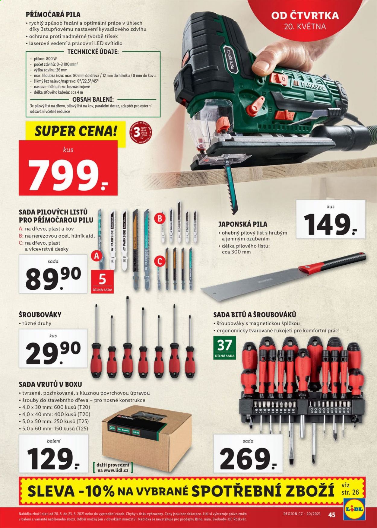 Leták Lidl - 17.5.2021 - 23.5.2021. Strana 45