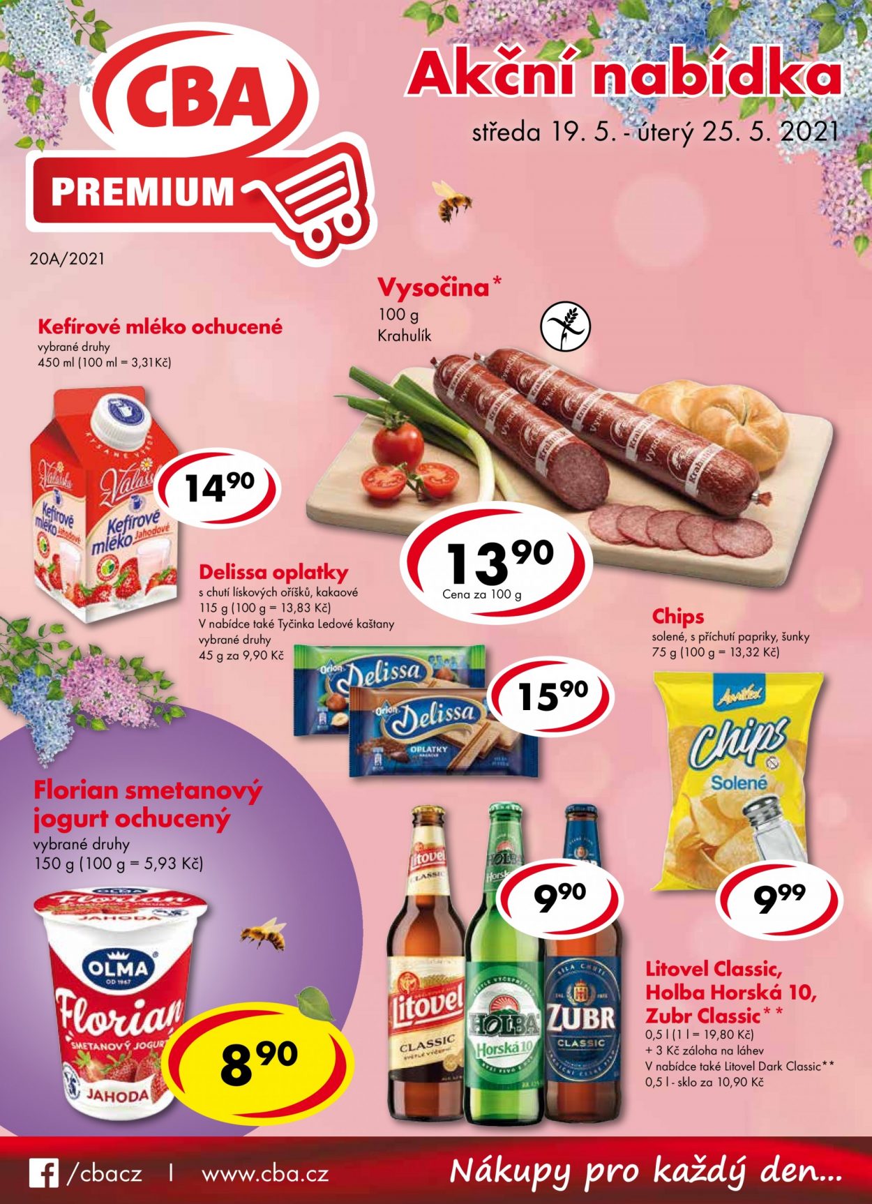 Leták CBA Premium - 19.5.2021 - 25.5.2021. Strana 1