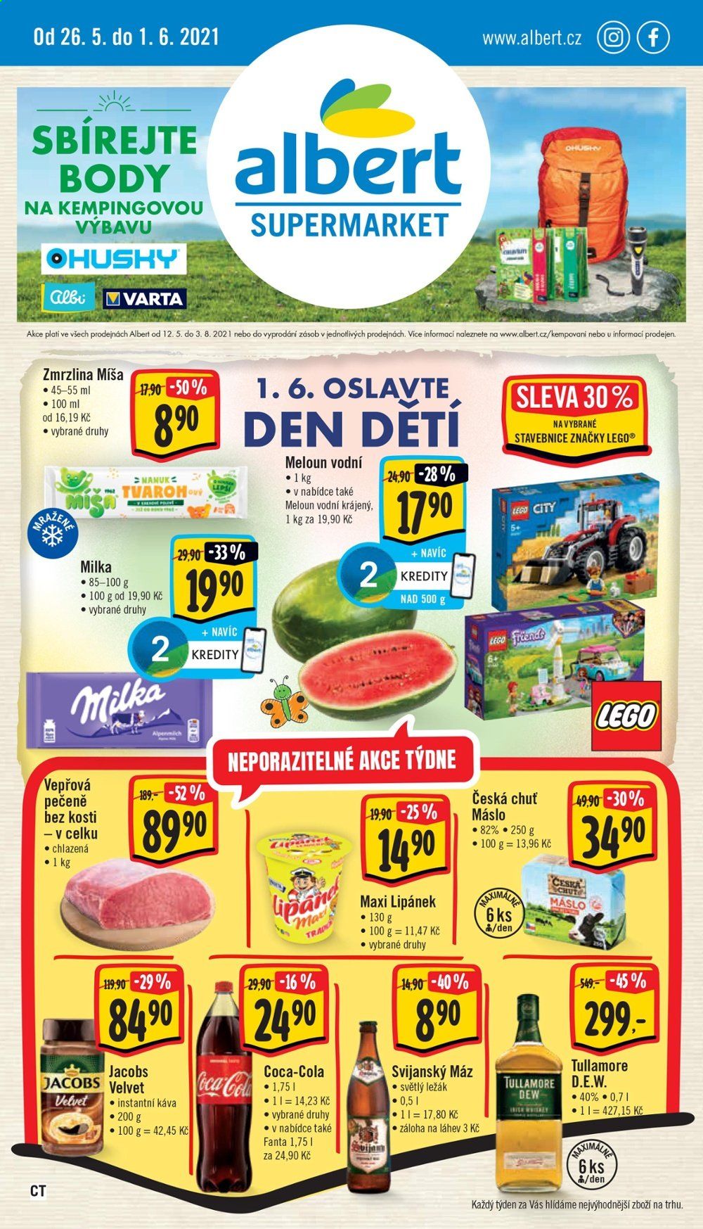Leták Albert Supermarket - 26.5.2021 - 1.6.2021. Strana 1
