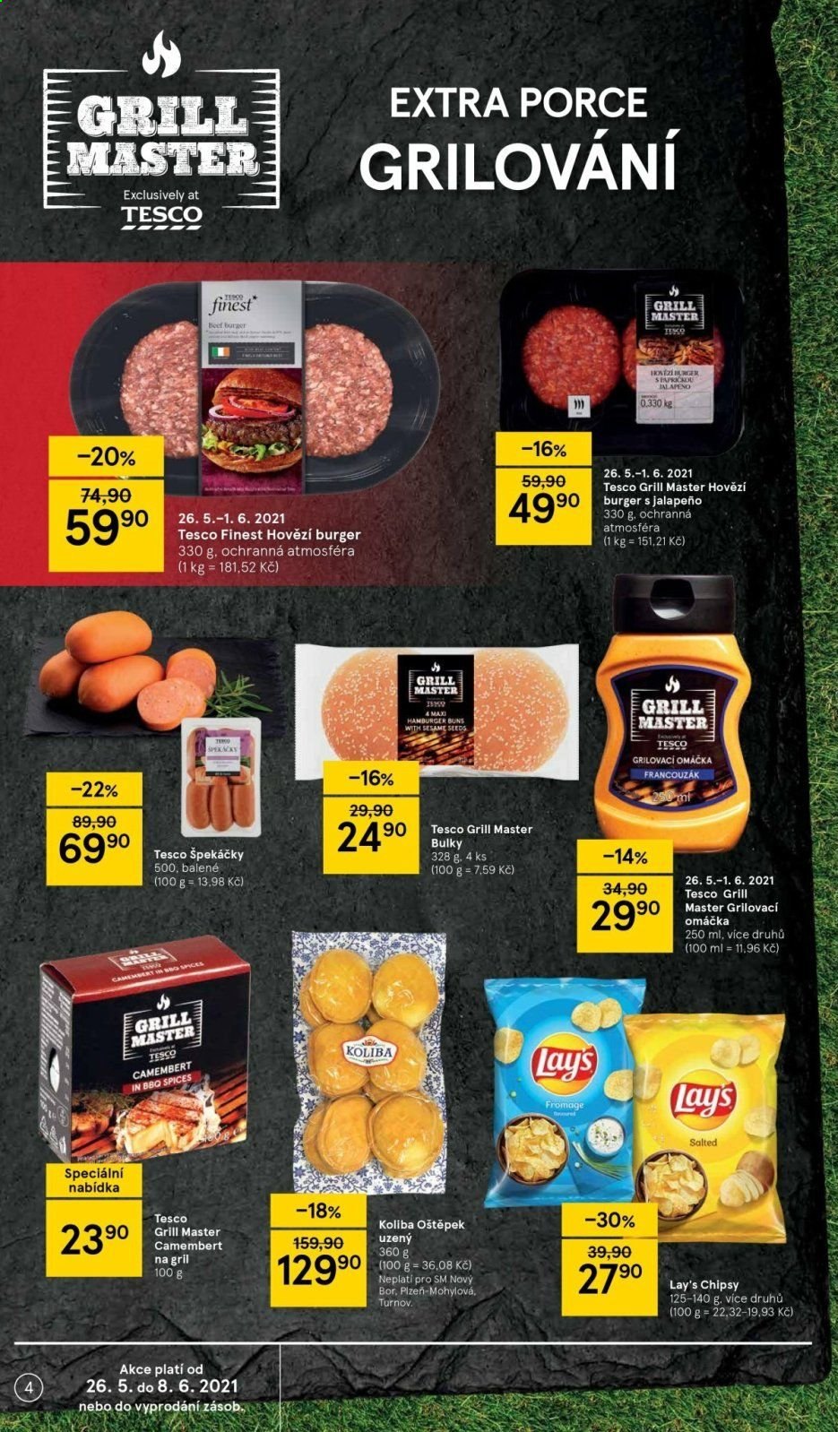 Leták TESCO supermarket - 26.5.2021 - 1.6.2021. Strana 4