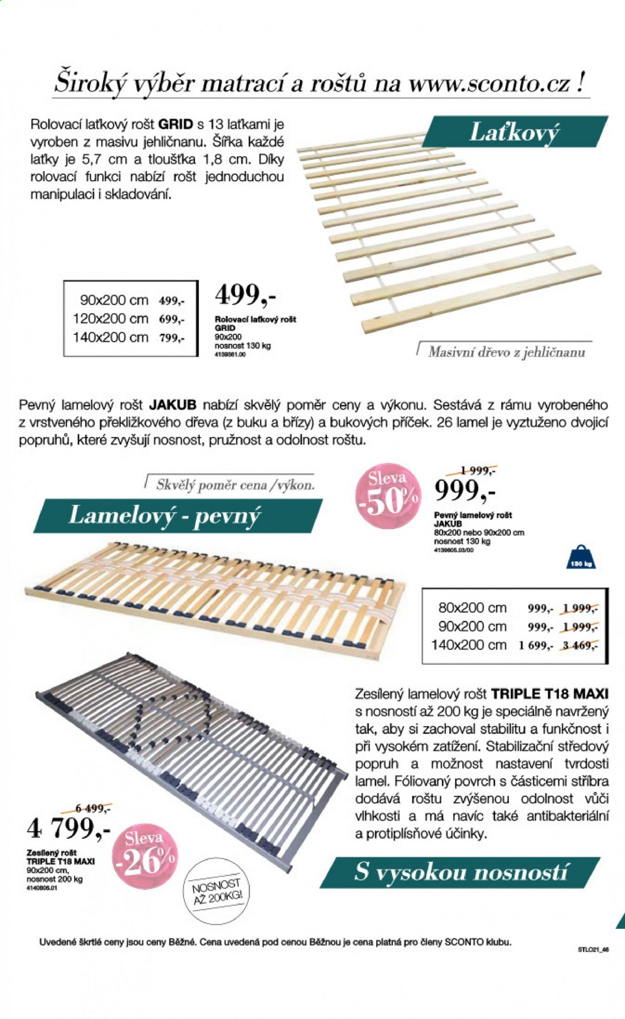Leták SCONTO NÁBYTEK. Strana 46