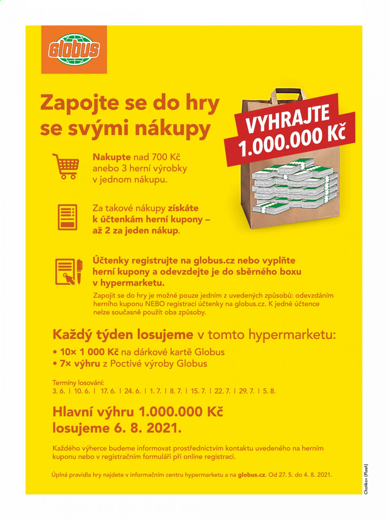 Leták Globus - 27.5.2021 - 8.6.2021. Strana 1