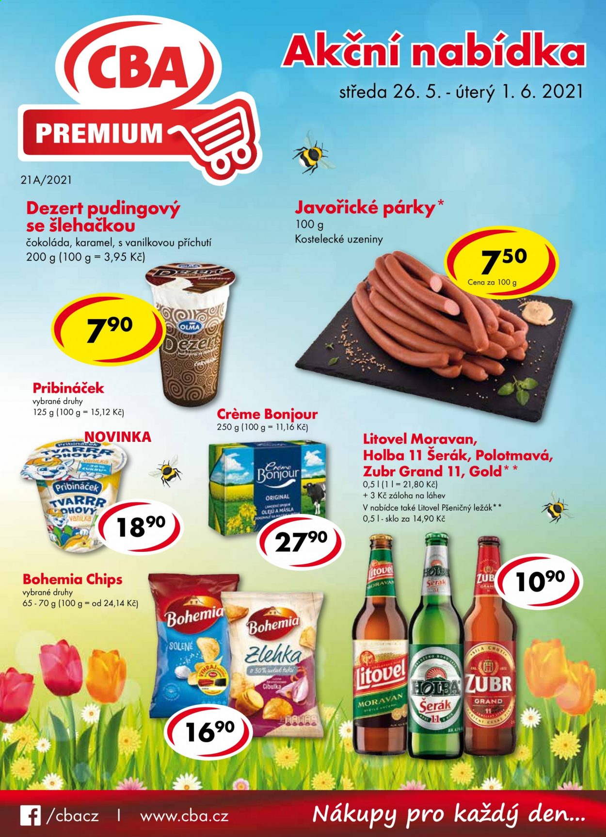 Leták CBA Premium - 26.5.2021 - 1.6.2021. Strana 1