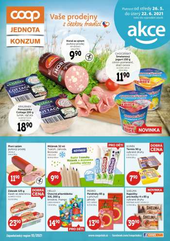 Leták coop JEDNOTA - 26.5.2021 - 22.6.2021.