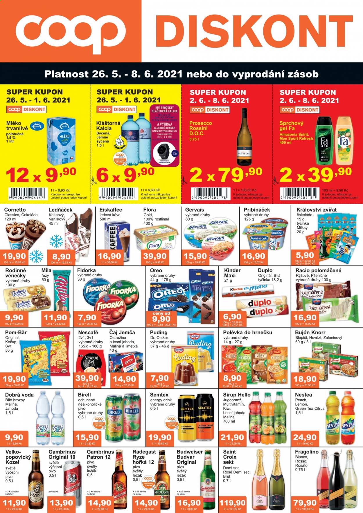 Leták coop DISKONT - 26.5.2021 - 8.6.2021. Strana 1