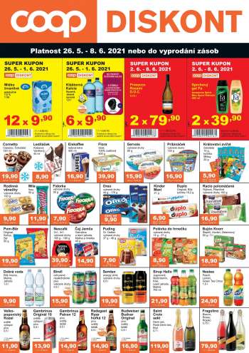 Leták coop DISKONT - 26.5.2021 - 8.6.2021.