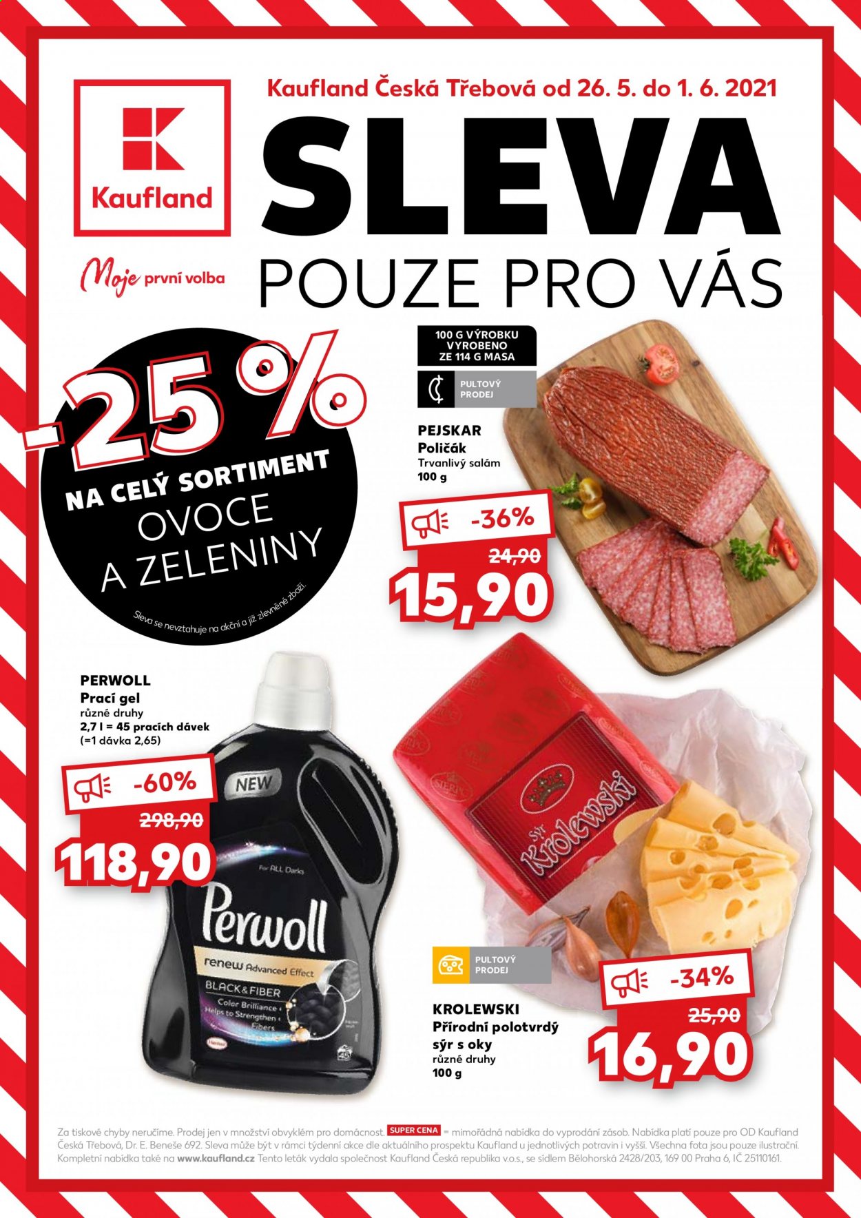 Leták Kaufland - 26.5.2021 - 1.6.2021. Strana 1