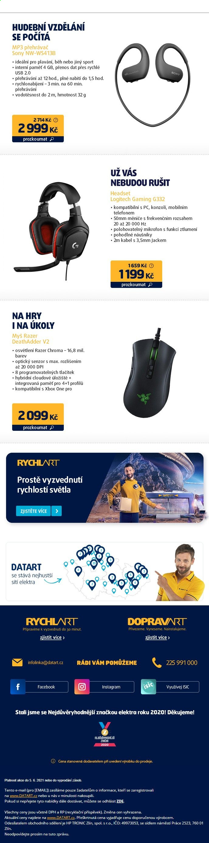 Leták DATART - 1.6.2021 - 5.6.2021. Strana 3
