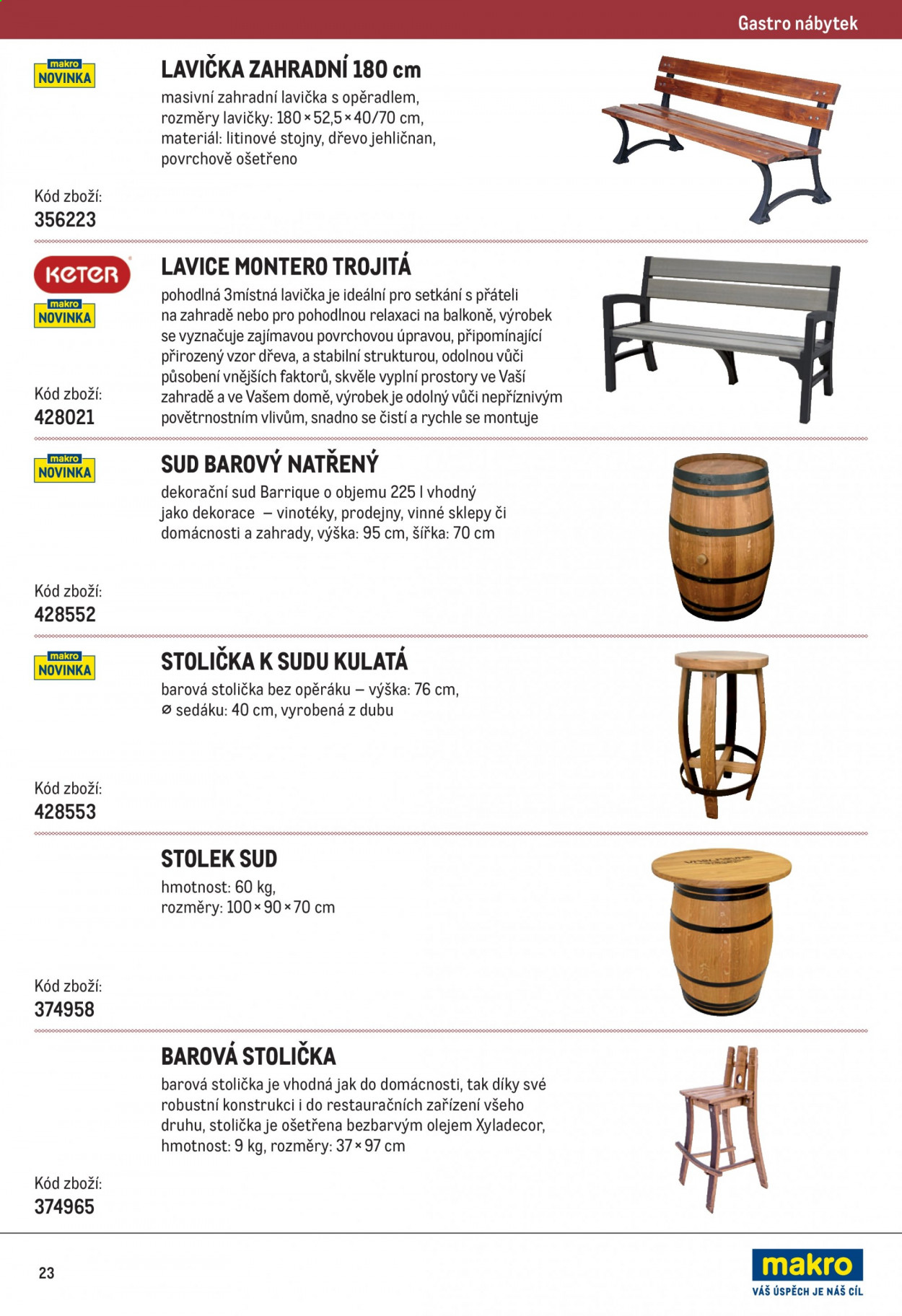 Leták MAKRO - 1.1.2021 - 31.12.2021. Strana 23