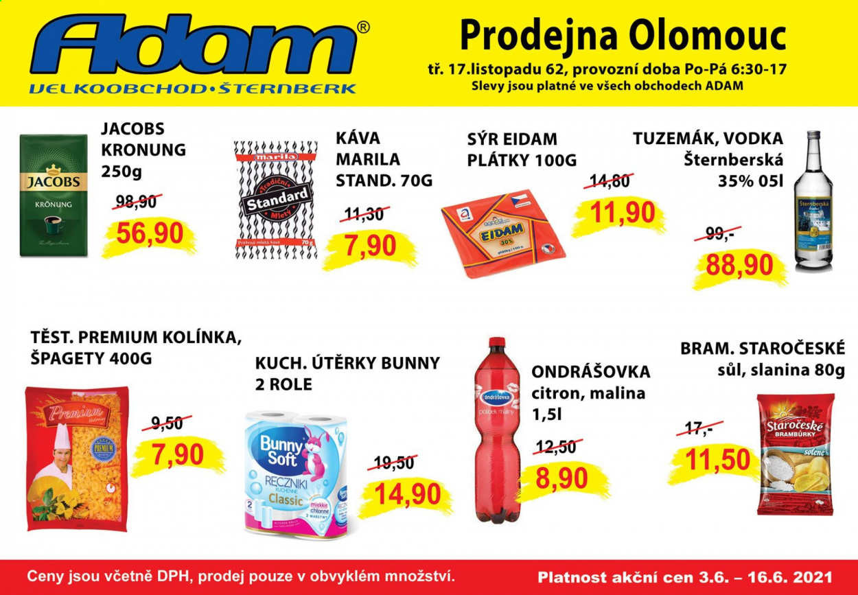 Leták Adam maloobchod - 3.6.2021 - 16.6.2021. Strana 1
