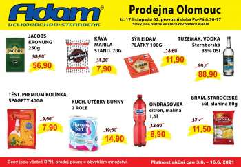 Leták Adam maloobchod - 3.6.2021 - 16.6.2021.