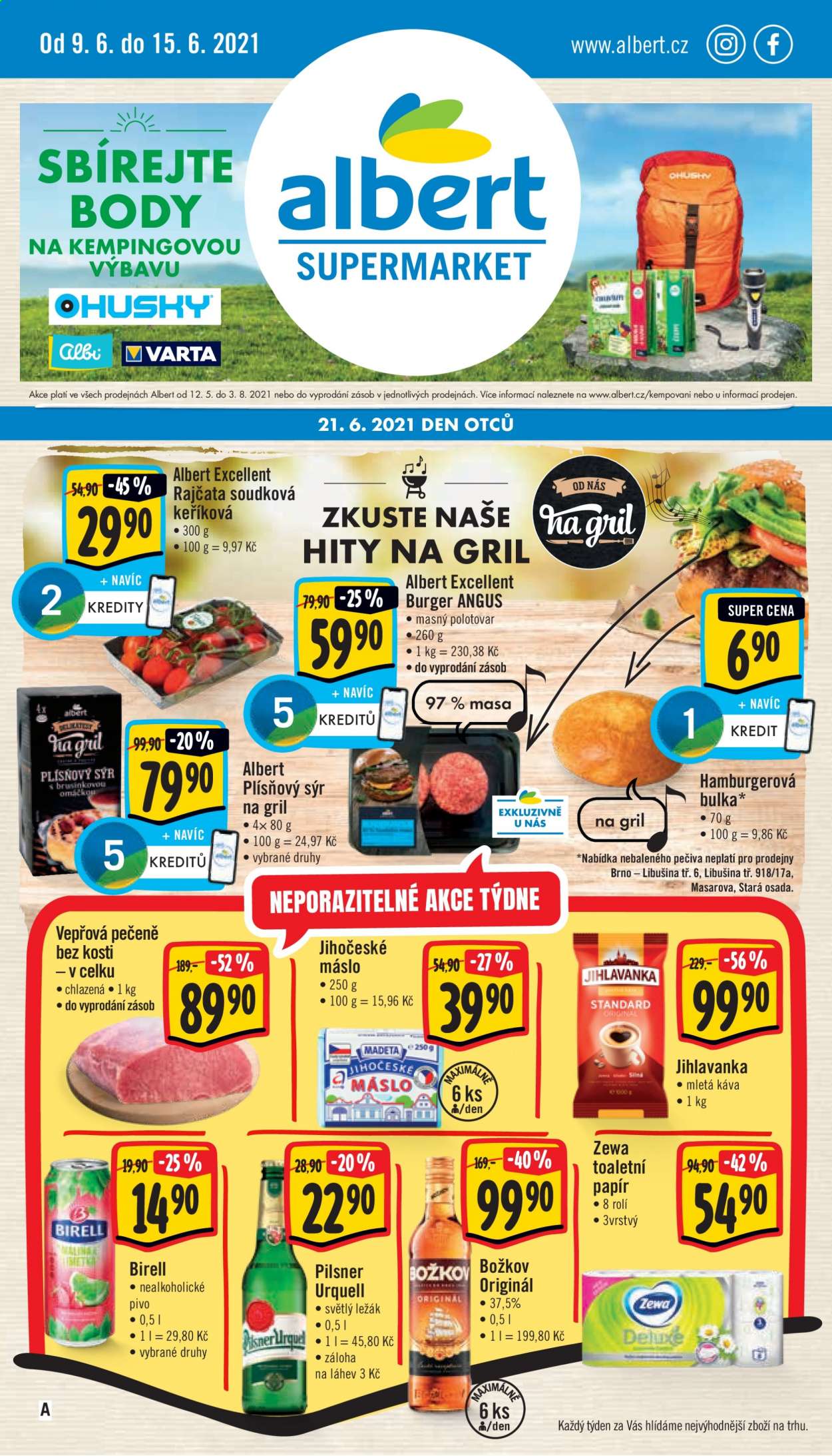 Leták Albert Supermarket - 9.6.2021 - 15.6.2021. Strana 1
