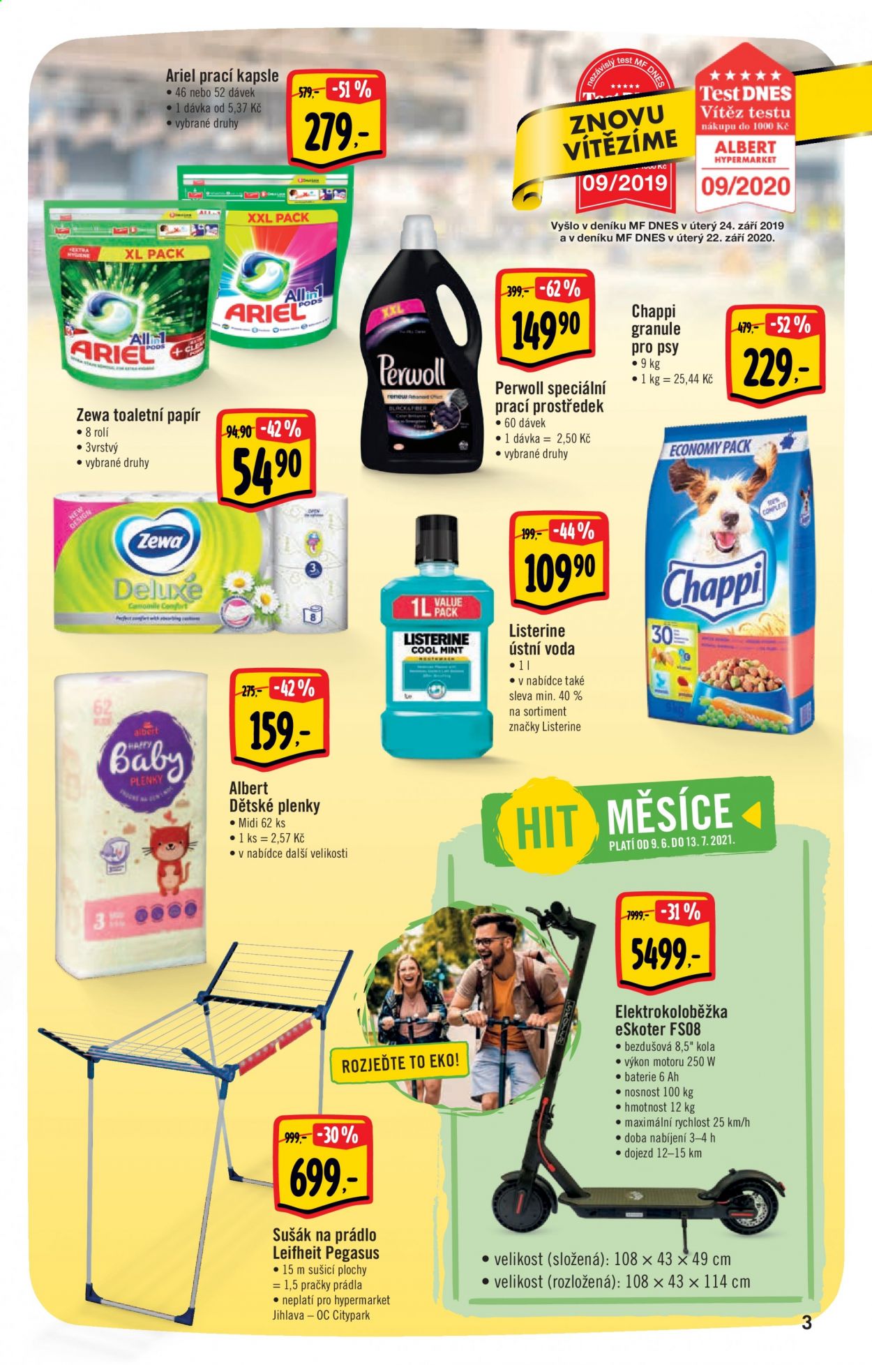Leták Albert Hypermarket - 9.6.2021 - 15.6.2021. Strana 3