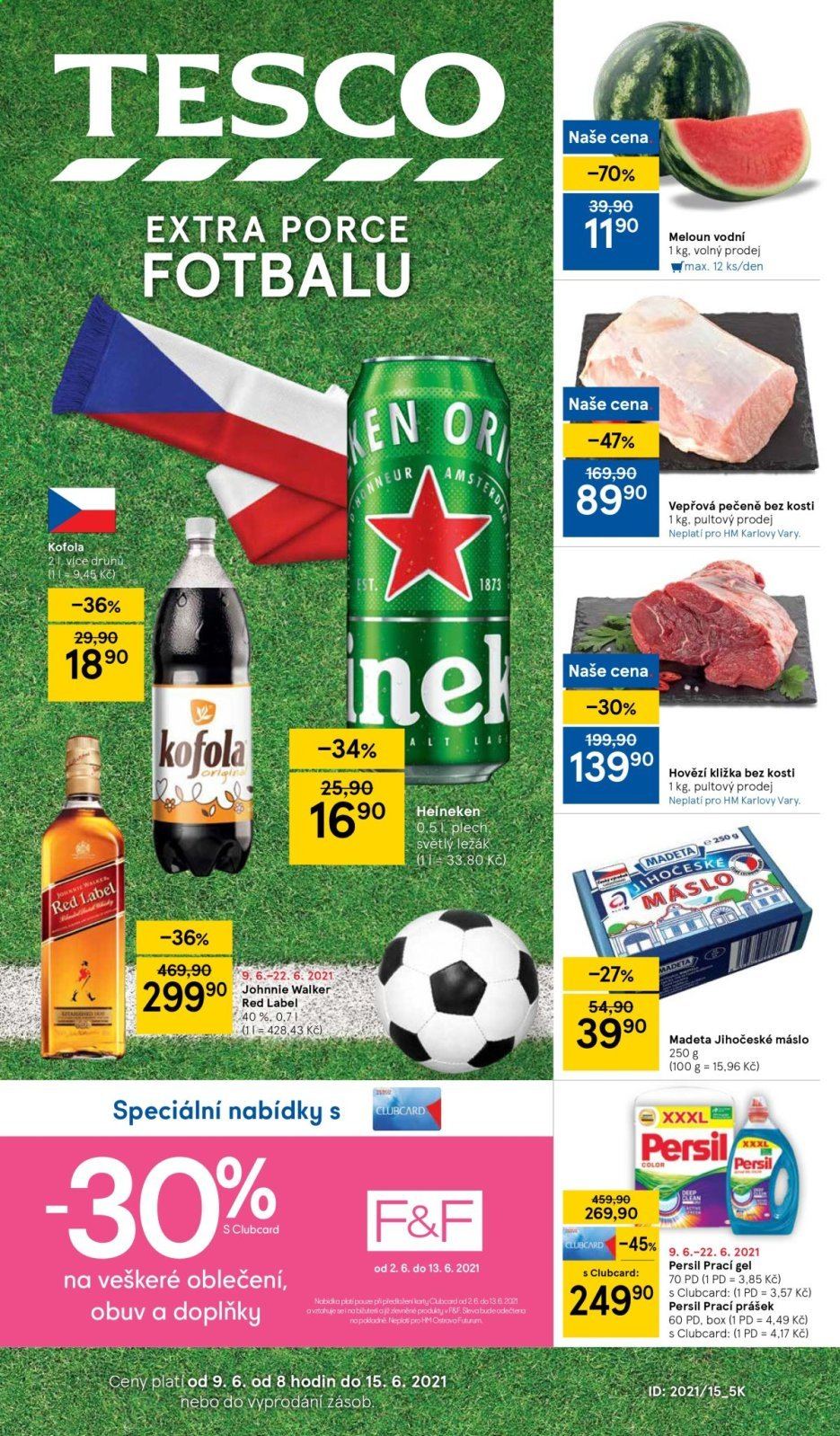 Leták TESCO - 9.6.2021 - 15.6.2021. Strana 1