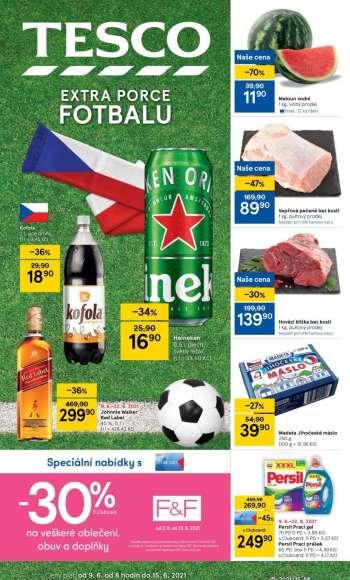 Leták TESCO - 9.6.2021 - 15.6.2021.