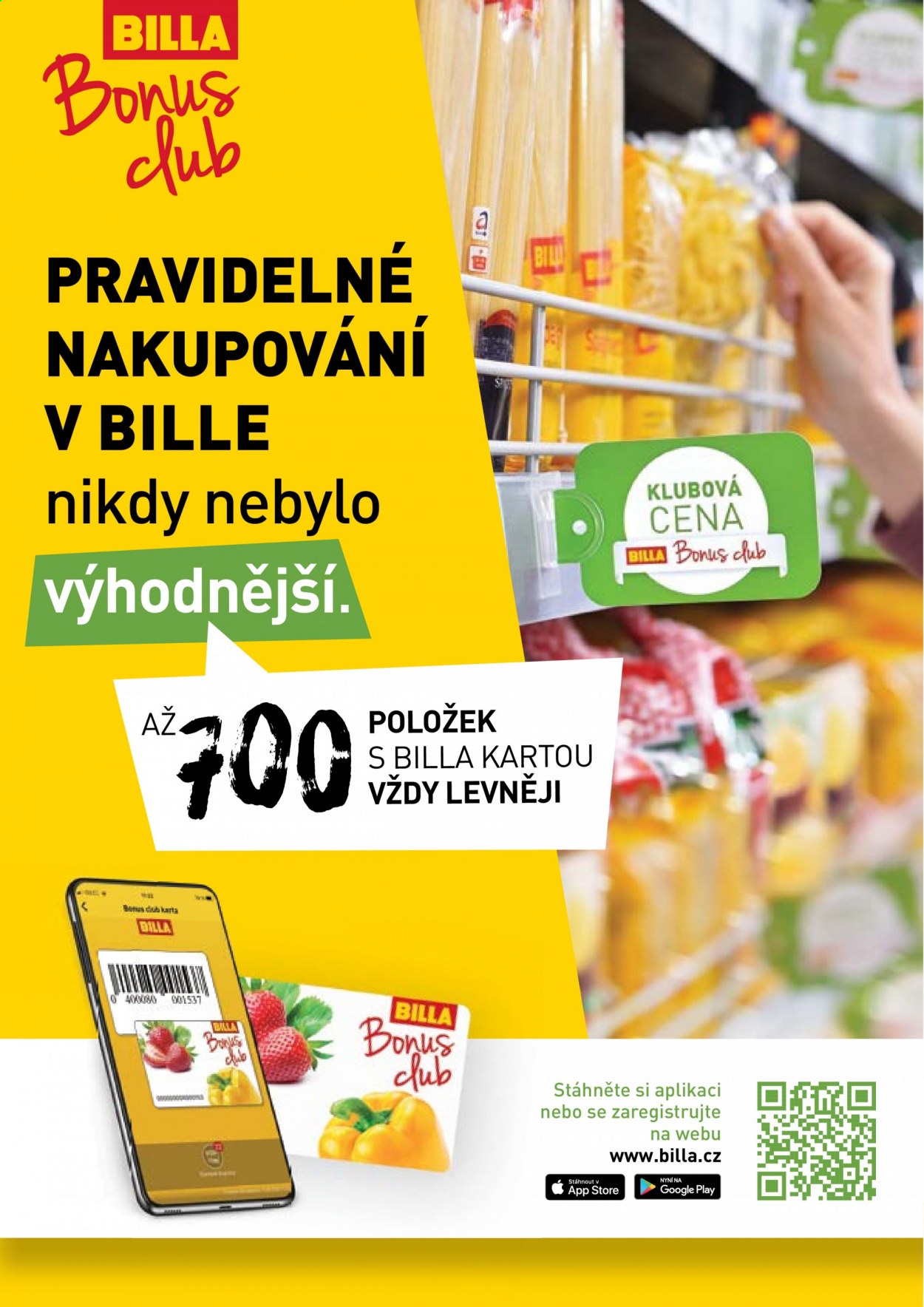 Leták BILLA - 9.6.2021 - 22.6.2021. Strana 1