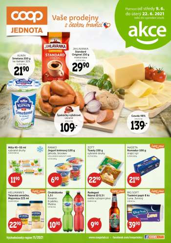 Leták coop JEDNOTA - 9.6.2021 - 22.6.2021.
