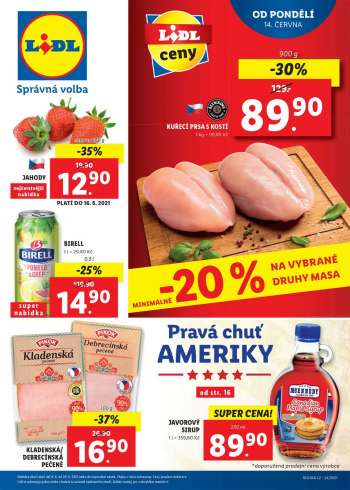 Leták Lidl - 14.6.2021 - 20.6.2021.