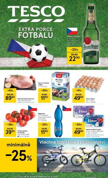 Leták TESCO - 16.6.2021 - 22.6.2021.