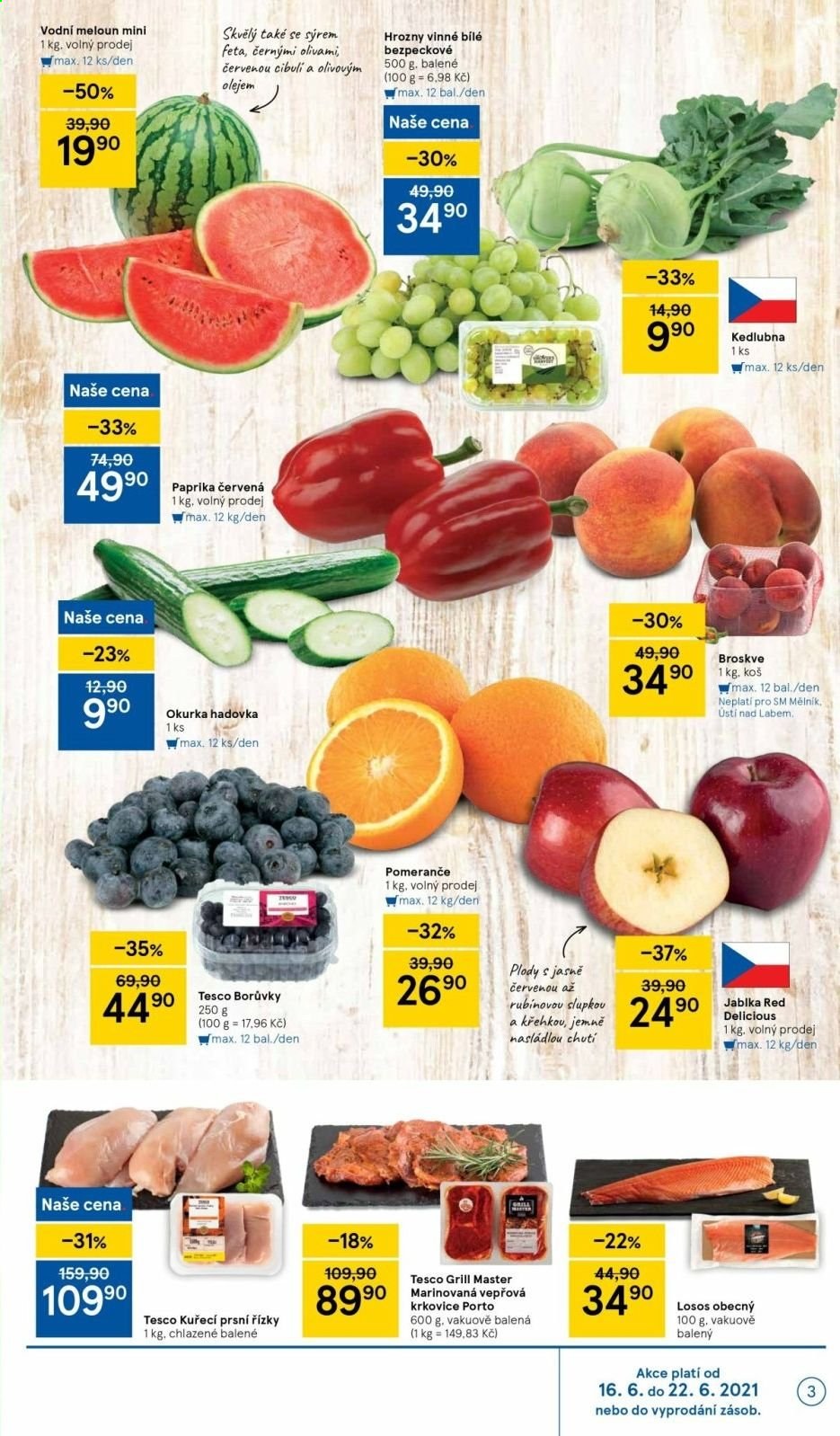 Leták TESCO supermarket - 16.6.2021 - 22.6.2021. Strana 3