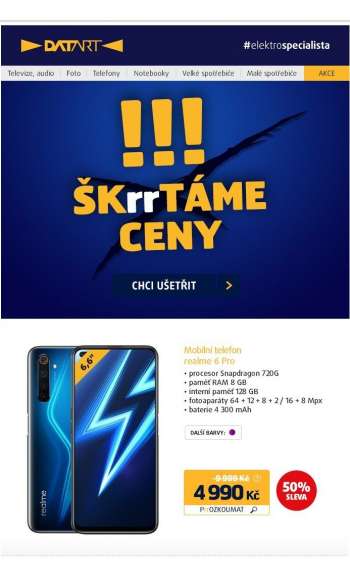 Leták DATART - 15.6.2021 - 20.6.2021.
