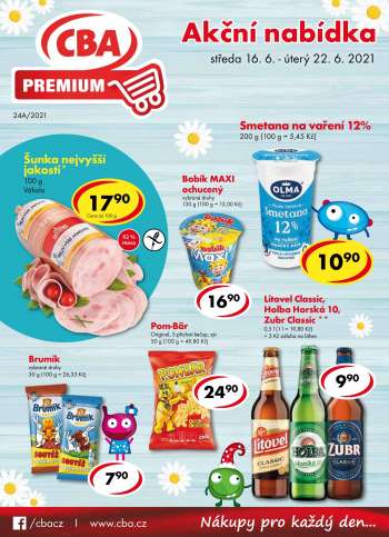 Leták CBA Premium - 16.6.2021 - 22.6.2021.