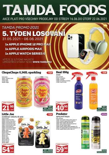Leták Tamda Foods - 16.6.2021 - 22.6.2021.