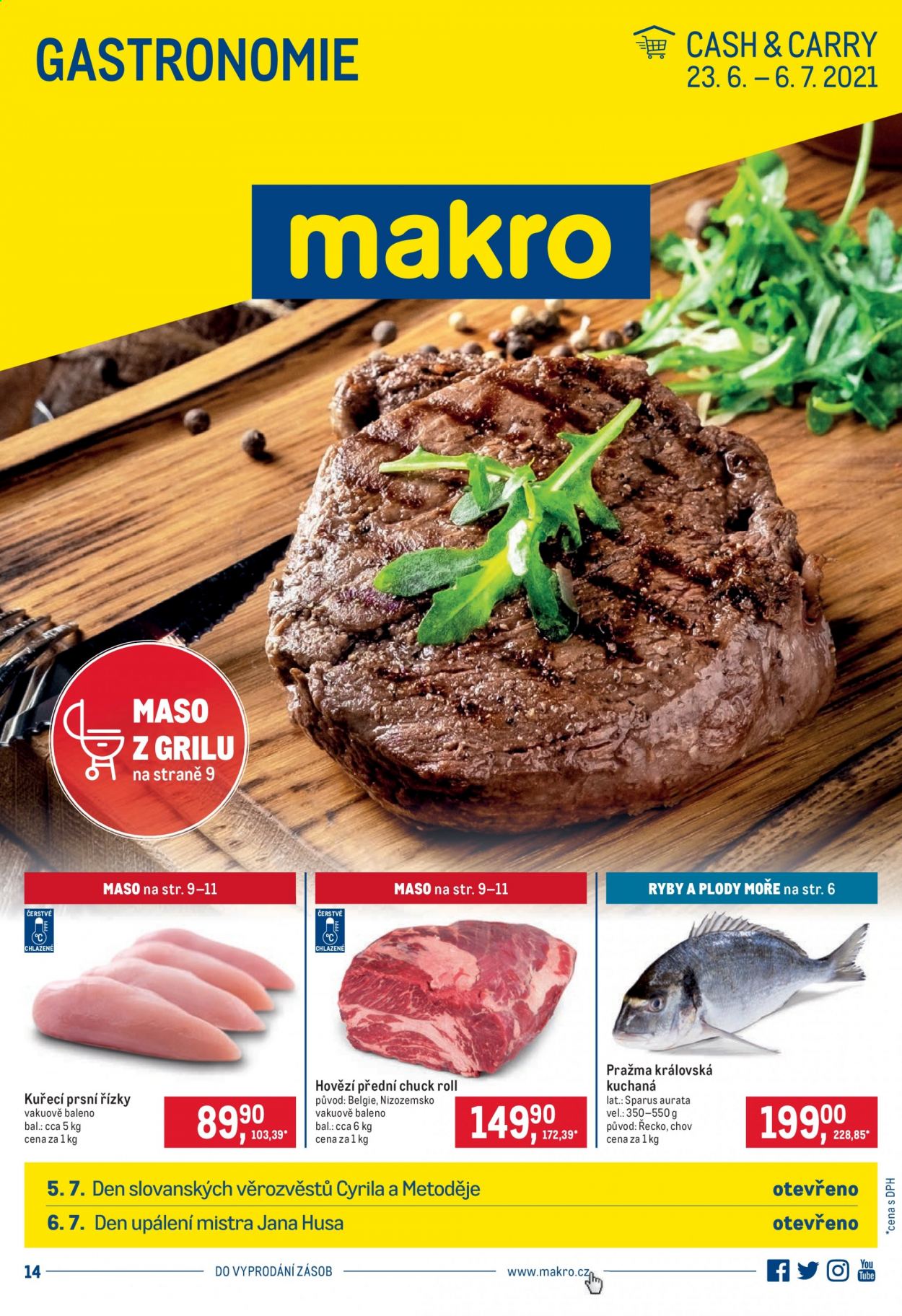 Leták MAKRO - 23.6.2021 - 6.7.2021. Strana 1