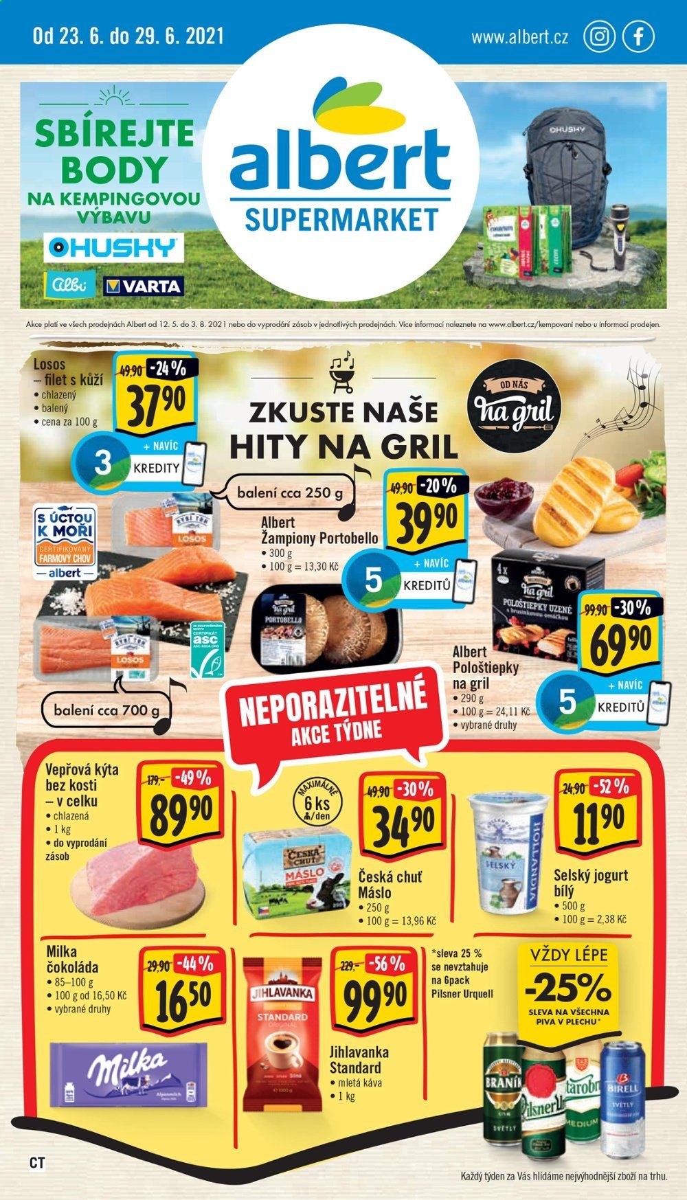 Leták Albert Supermarket - 23.6.2021 - 29.6.2021. Strana 1