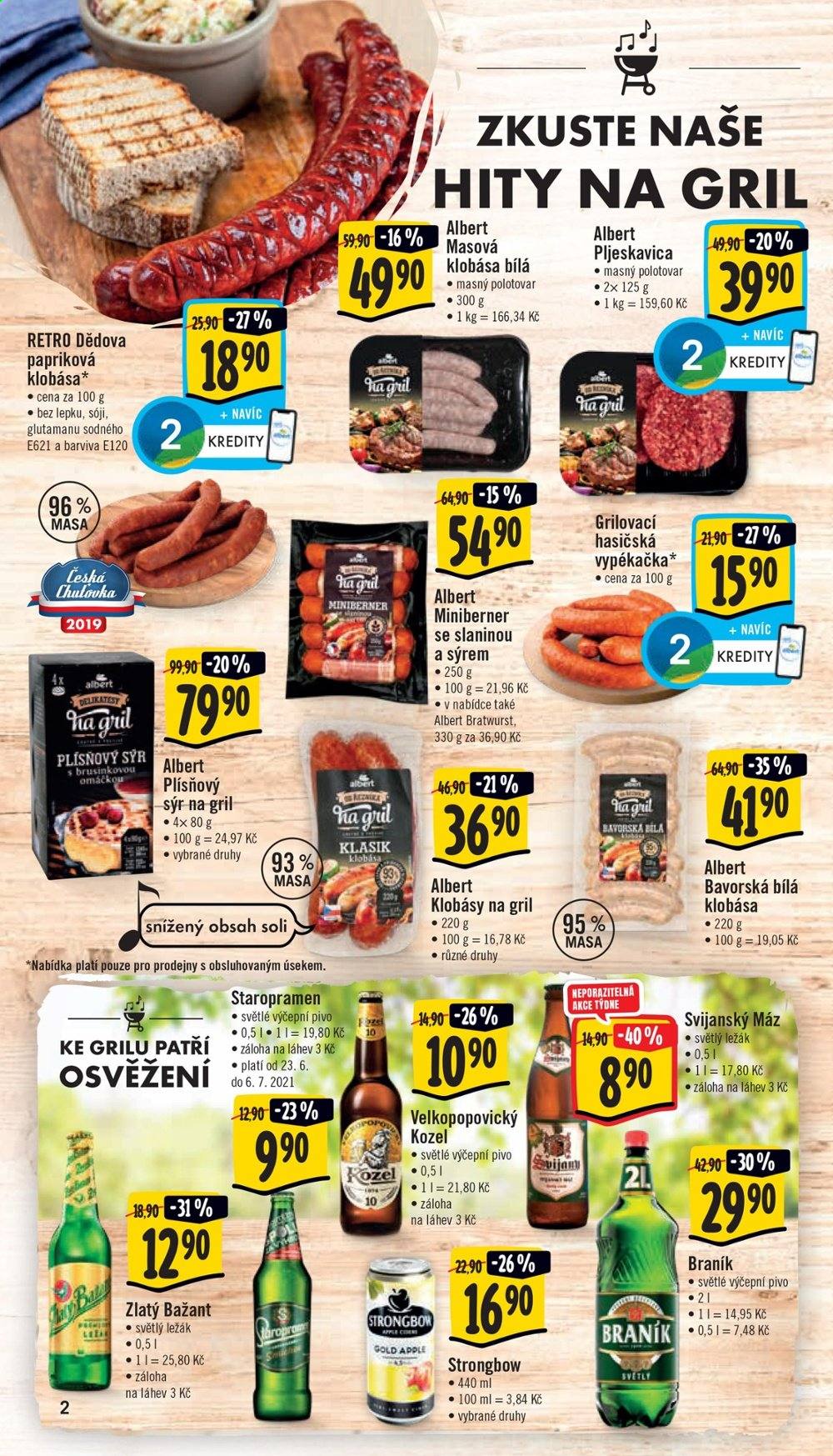 Leták Albert Supermarket - 23.6.2021 - 29.6.2021. Strana 2