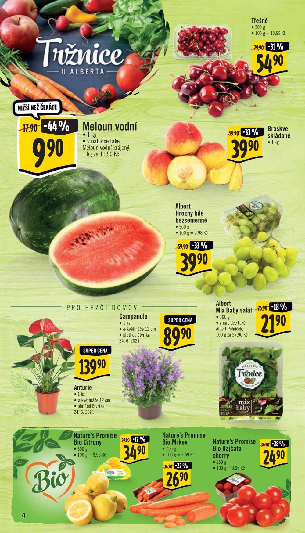 Leták Albert Supermarket - 23.6.2021 - 29.6.2021. Strana 4