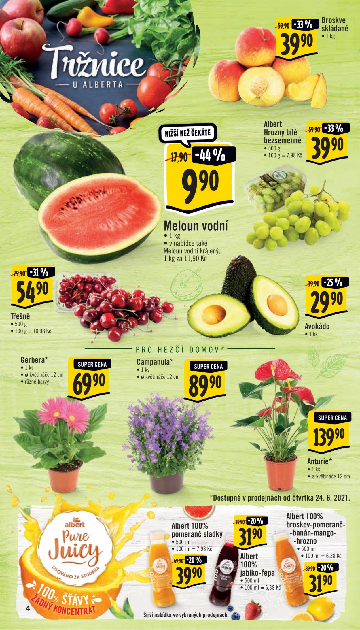 Leták Albert Supermarket - 23.6.2021 - 29.6.2021. Strana 4