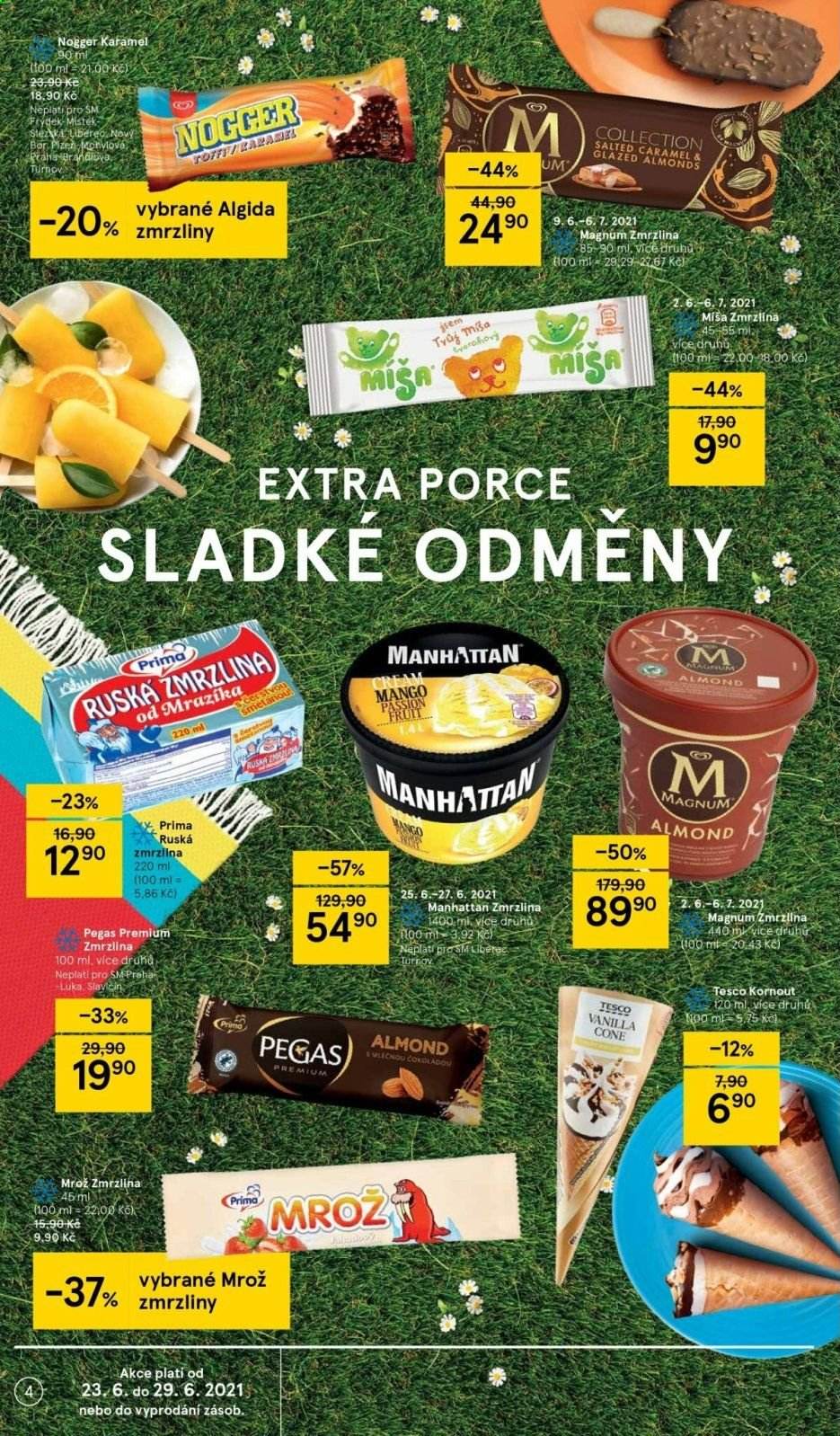 Leták TESCO supermarket - 23.6.2021 - 29.6.2021. Strana 4