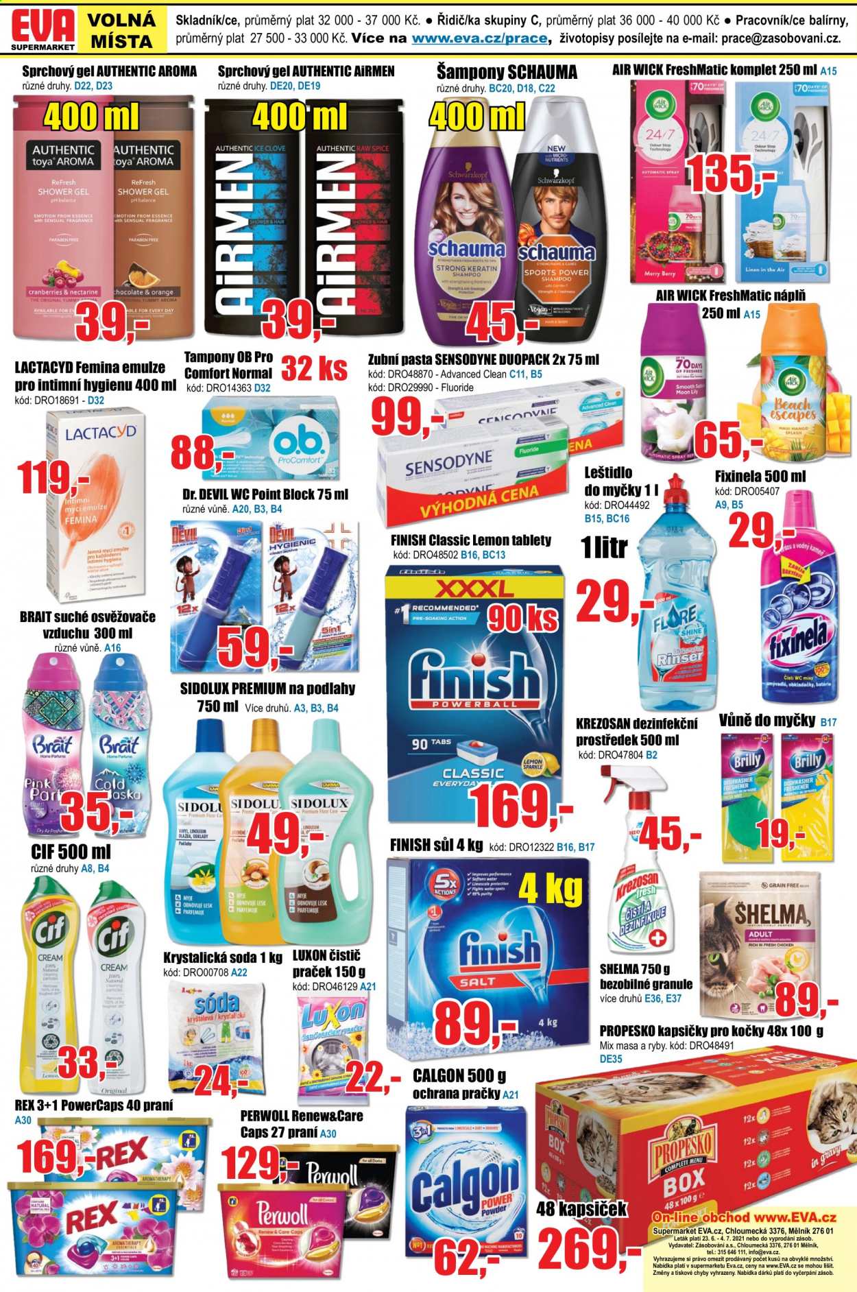 Leták EVA supermarket - 23.6.2021 - 4.7.2021. Strana 6