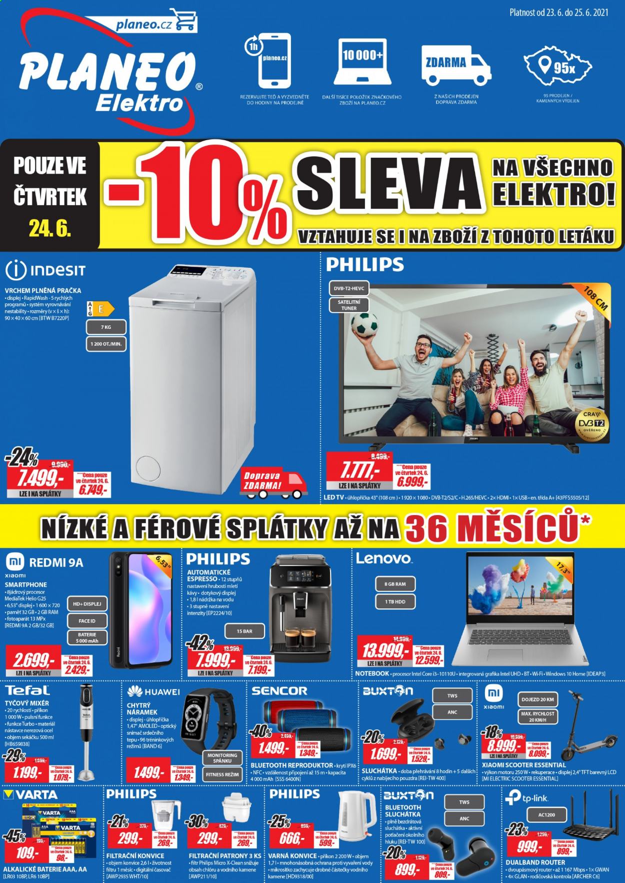 Leták PLANEO Elektro - 23.6.2021 - 25.6.2021. Strana 1