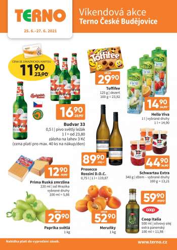 Leták coop TERNO - 25.6.2021 - 27.6.2021.