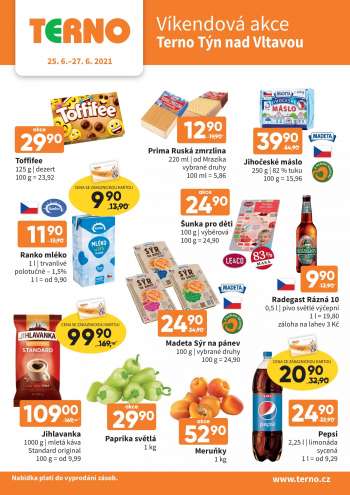 Leták coop TERNO - 25.6.2021 - 27.6.2021.