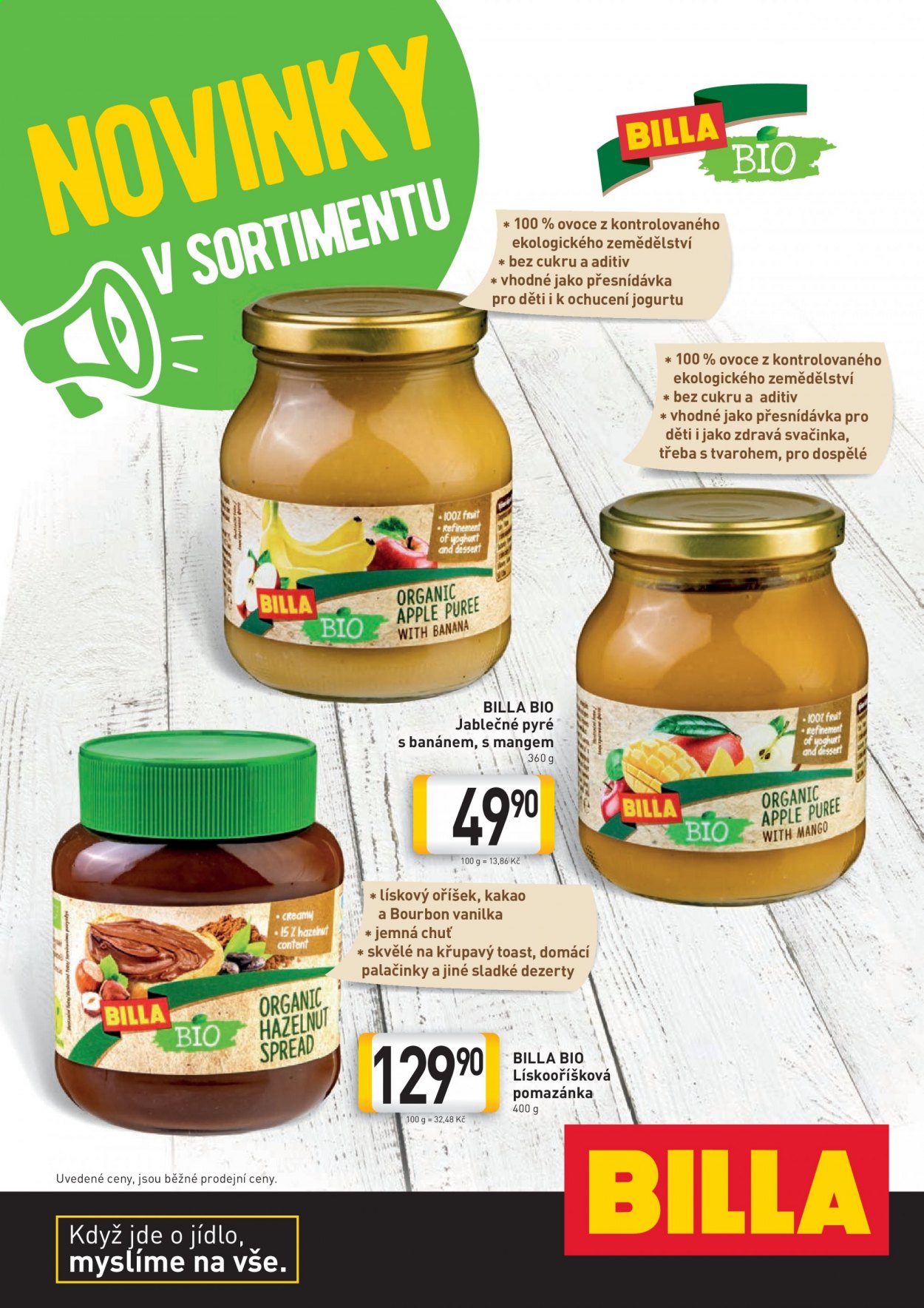 Leták BILLA. Strana 1