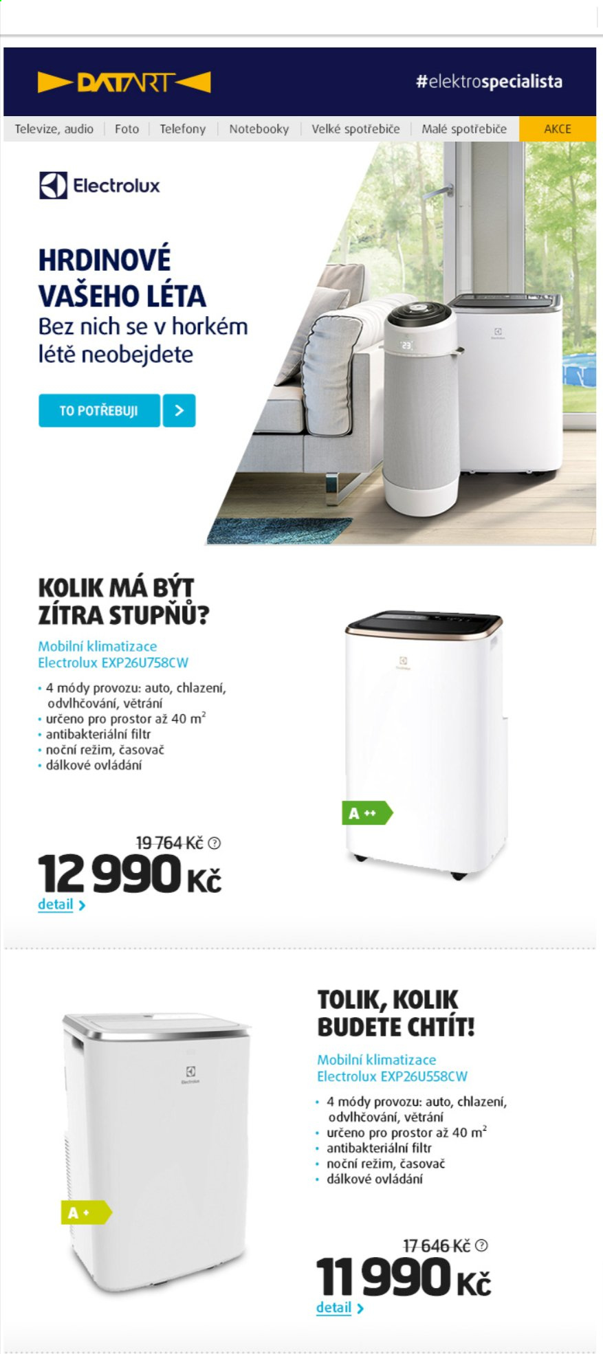Leták DATART - 27.6.2021 - 1.7.2021. Strana 1