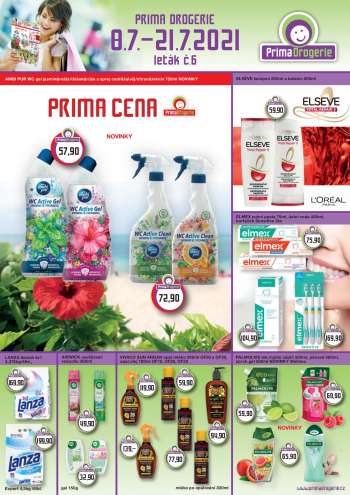 Leták Prima Drogerie - 8.7.2021 - 21.7.2021.