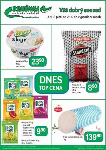 Leták Brněnka.